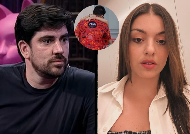 Casado, Marcelo Adnet é visto aos beijos com outra mulher após desfiles na Sapucaí