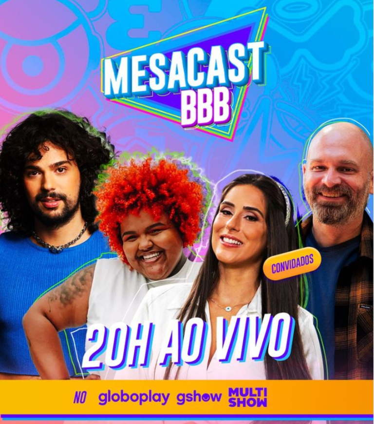 Chico Barney e Deniziane foram os convidados do Mesacast BBB desta quinta; veja tudo o que rolou!