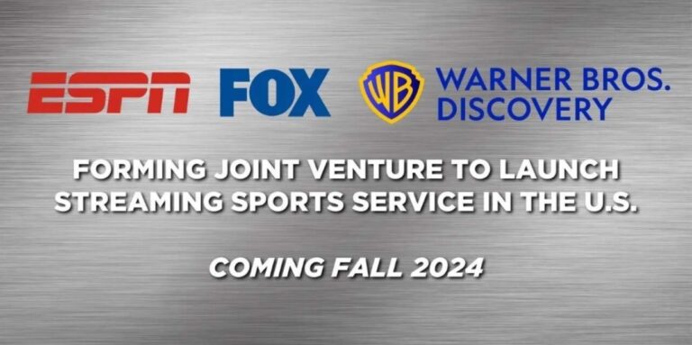 ESPN, Fox e Warner Bros. Discovery unem-se em nova plataforma de streaming esportivo