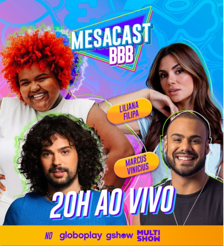 Mesacast BBB: Thamirys Borsan e Vítor diCastro receberam Marcus Vinicius e Liliana Filipa; veja o que rolou!