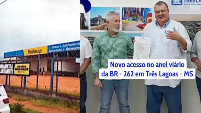 Comerciantes pedem retirada de guard rail que impede acesso a empresas na BR-262