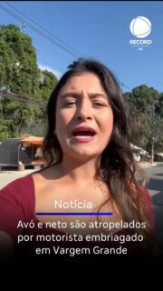 Avó e neto caminhavam pela calçada em Vargem Grande quando foram atropelados por um motorista embriagado, e que já tinha histórico de direção perigosa. Os dois seguem internados. O menino está em estado grave no CTI. O motorista passou por audiência de custódia e teve a liberdade concedida, devendo cumprir apenas medidas cautelares. Acompanhe todos os desdobramentos aqui na Record Rio. 📣 As leis para quem dirige sob efeito de álcool deveriam ser mais rígidas?
