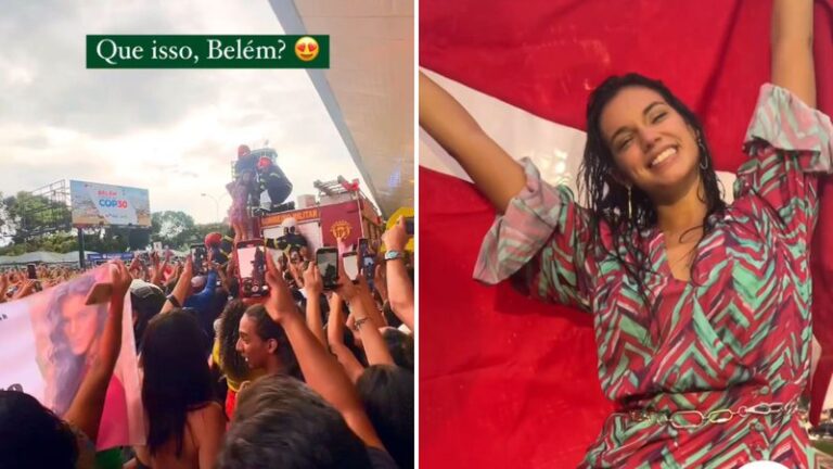 Alane é ovacionada por multidão ao voltar para o Pará após BBB 24