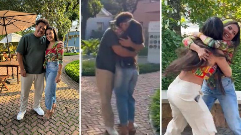 Fernanda se reencontra com Lucas e Giovanna e reação chama atenção: "Loba"