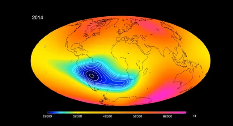 Anomalia magnética sobre o Brasil cresce e preocupa a NASA