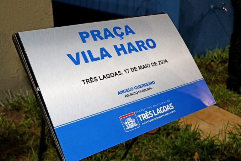 Moradores do Vila Haro tem novo espaço de lazer com a inauguração da Praça Pública do bairro