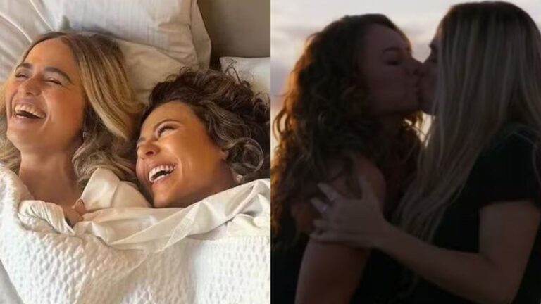 Paolla Oliveira e Nanda Costa causam alvoroço após beijão de língua: "Sonho"