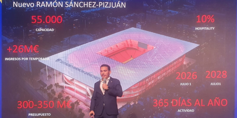 Sevilla projeta receita de até € 40 milhões por temporada com renovação de estádio