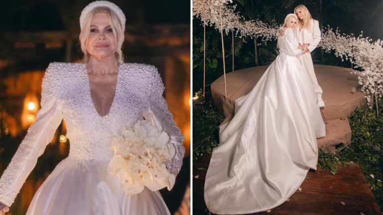 Vestido de casamento de Monique Evans é exclusivo de estilista das estrelas; saiba o valor