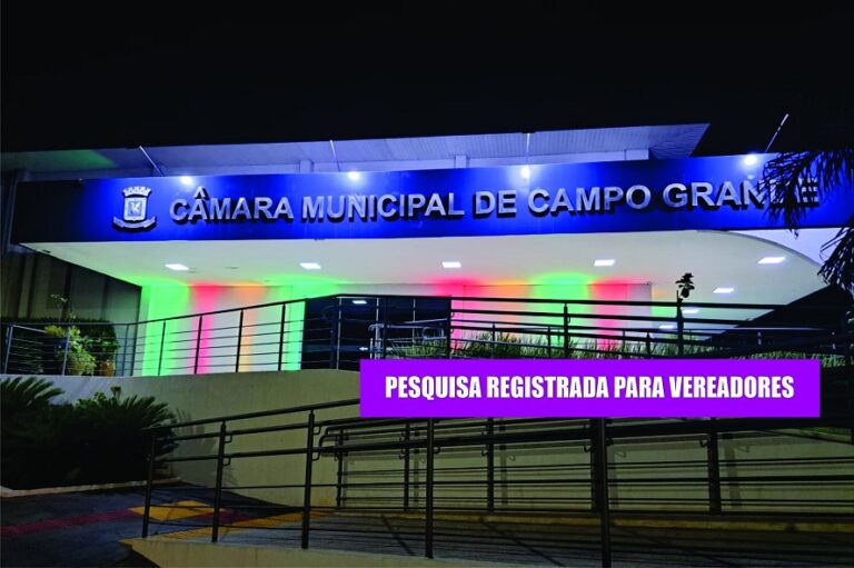 5ª Pesquisa registrada em Campo Grande 2024: intenções de votos para vereadores