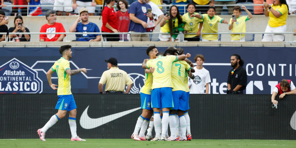 Empate do Brasil contra os Estados Unidos bate recorde de audiência no futebol da Globo em 2024