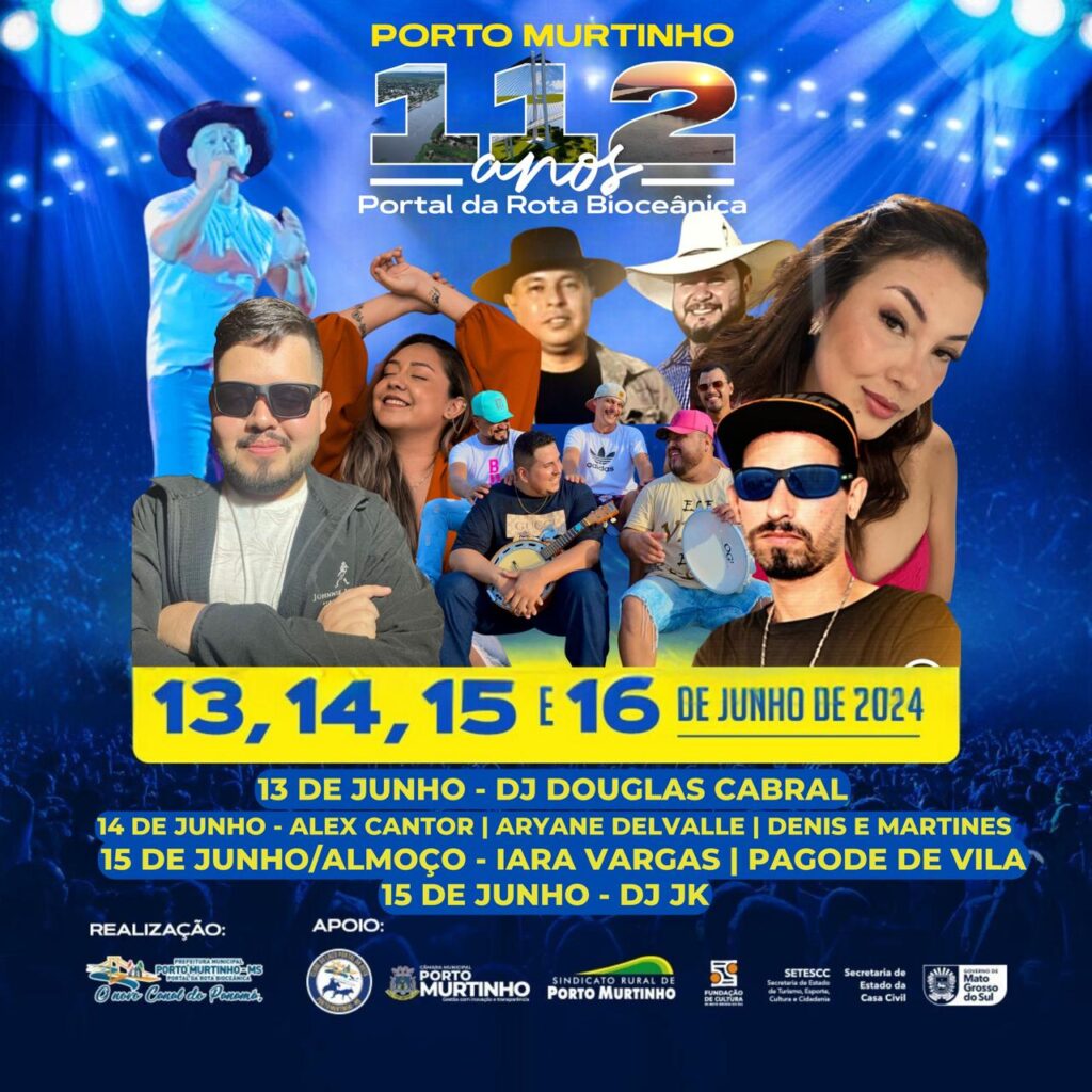 Prefeitura Municipal valoriza talentos locais no Rodeio Show dos 112 anos de Porto Murtinho