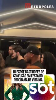 A polêmica envolvendo a confraternização dos colaboradores do programa de Virginia Fonseca, o Sabadou com Virginia, continua repercutindo nas redes sociais. O DJ Fernando Amaury, responsável pela música da celebração do programa do SBT, gravou um vídeo apresentando sua versão sobre o episódio. Nas imagens, ele aparece ainda durante a confusão que teria começado logo após a saída de Virginia do evento. 

Segundo o DJ, a apresentadora deixou o local antes do previsto após supostamente ter prometido fotos com os fornecedores do evento como forma de permuta.

 “Ela foi embora antes do meio da festa olha a galera aqui os fornecedores injuriados ela prometeu uma foto um videozinho com a galera e não rolou nada”, declarou ele enquanto filmava a movimentação de profissionais na porta da celebração. 

Em seguida, o DJ mostrou trechos da festa durante a presença de Virginia. Ele afirmou que a apresentadora chegou acompanhada de amigos e permaneceu sentada em uma mesa por um período. 

“Ela pediu para ninguém ir lá porque depois ela iria tirar foto com todos ia fazer o vídeo ai beleza”, relatou ao exibir registros da celebração.