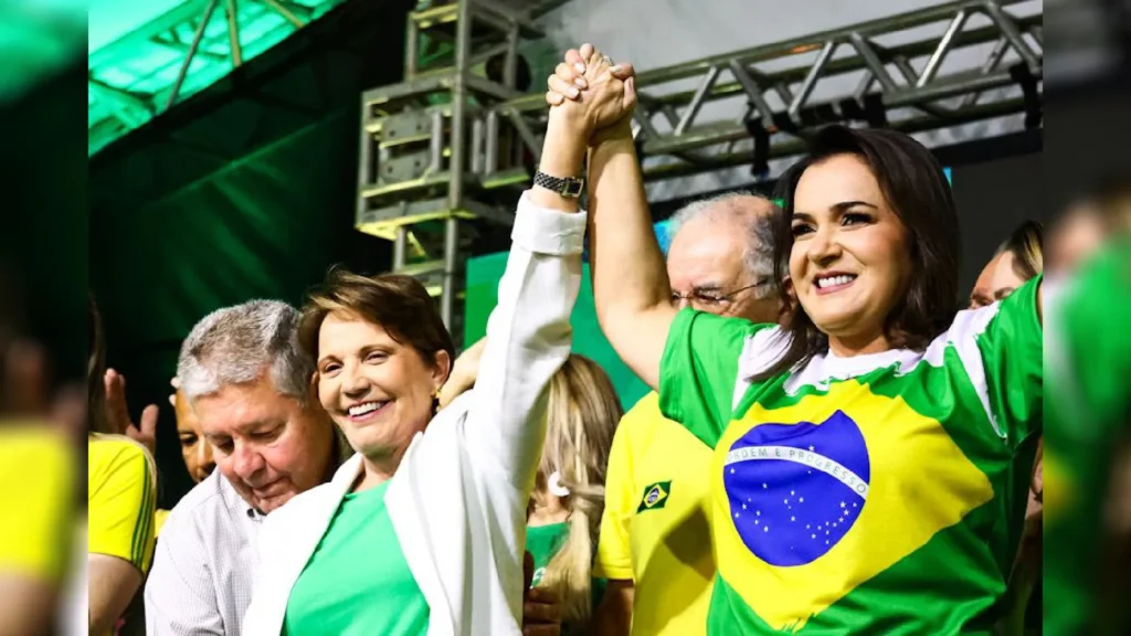 Com Tereza Cristina, PP oficializa pré-candidatura de Adriane Lopes à Prefeitura de Campo Grande
