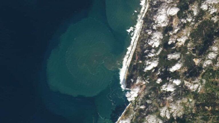 visão aérea de Nazaré, Portugal