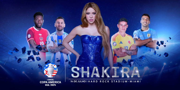 Conmebol anuncia Shakira como atração da final da Copa América 2024