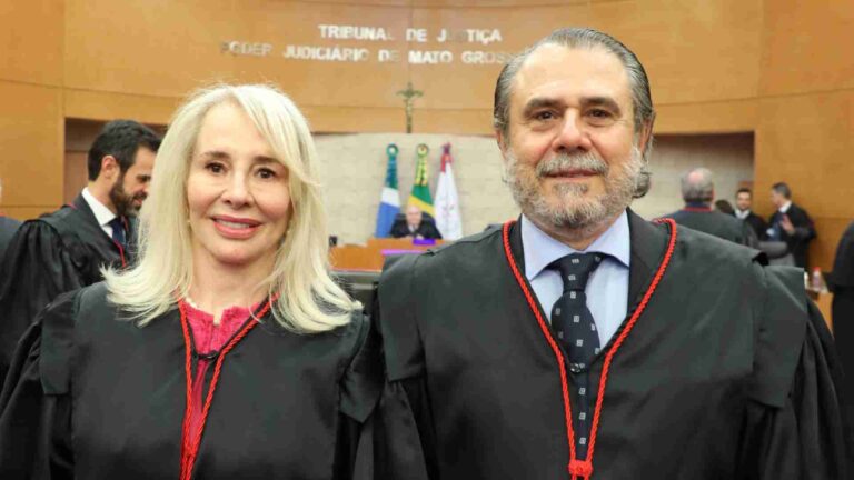 Elisabeth Baisch e José Meneghelli tomam posse como desembargadores do TJMS