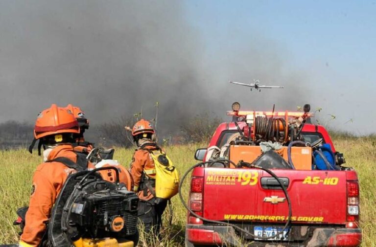 Focos de incêndios reduzem após trabalho intenso liderado por Bombeiros no Pantanal