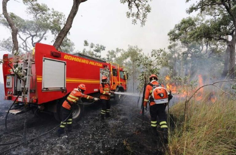 Garoa na noite de domingo vira reforço no combate aos incêndios no Pantanal