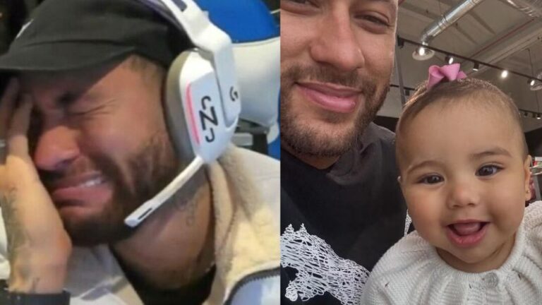 Neymar cai no choro ao ver primeiros passos da filha: "Não consegui ver pessoalmente"