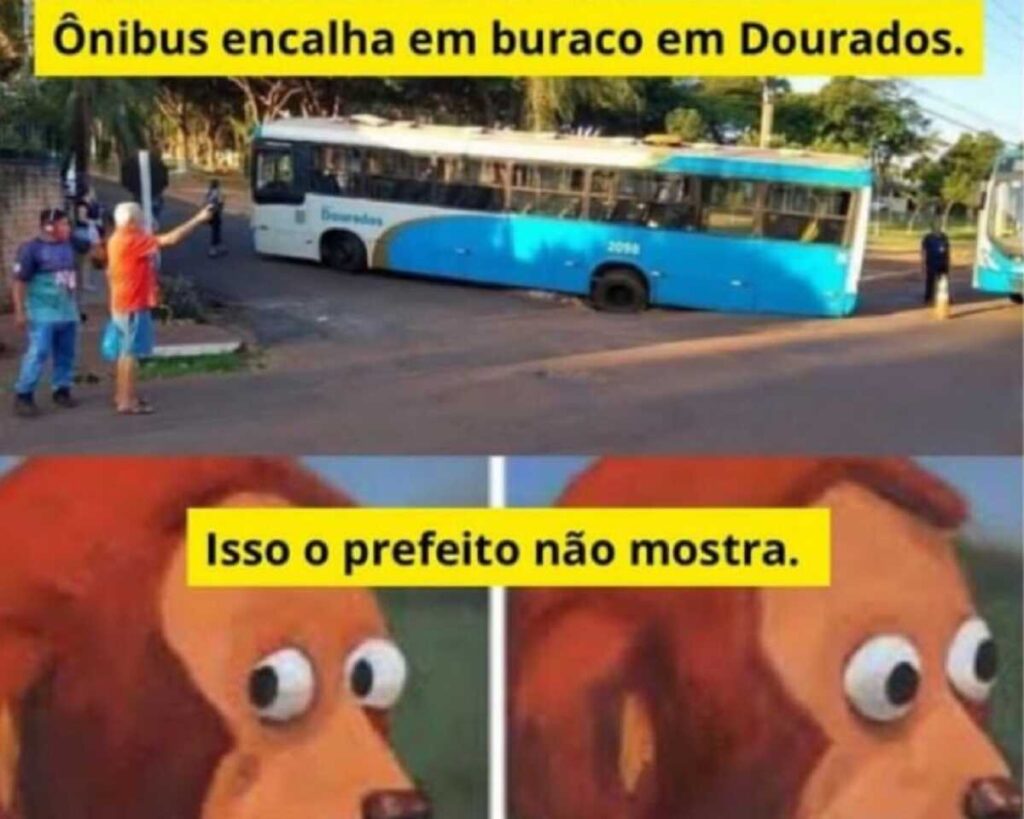 Prefeito se dói com crítica a buracos, aciona a Justiça e leva invertida em Dourados
