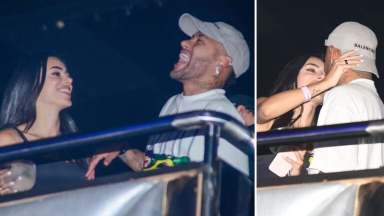 Reataram? Neymar e Bruna Biancardi são flagrados aos beijos em show de Thiaguinho