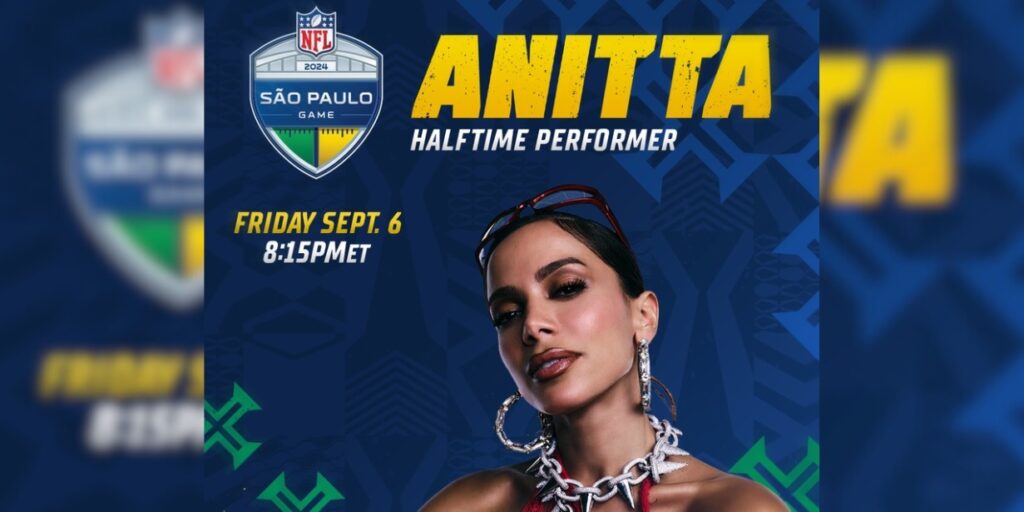 Anitta será estrela do Show do Intervalo do jogo da NFL no Brasil