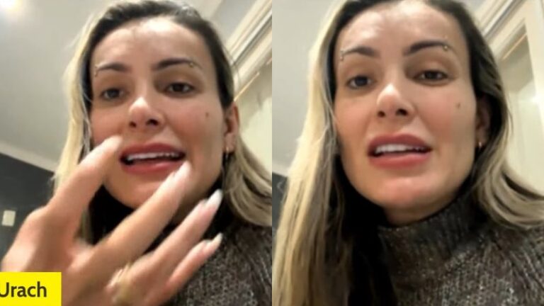 Após dividir a língua, Andressa Urach confirma piercing na genital: "Tá doendo"