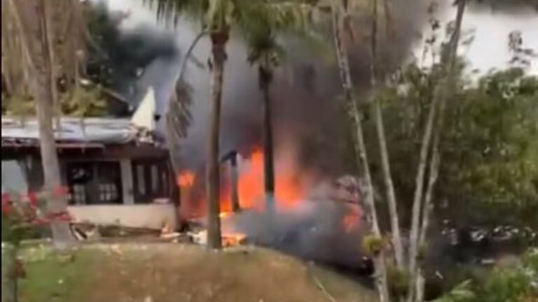 Dono da casa onde avião caiu relata momento da tragédia: “Explodindo na garagem”