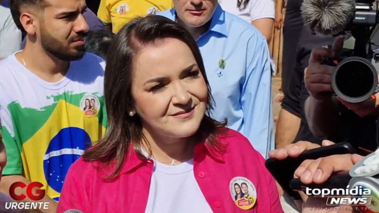 Em pontapé inicial, Adriane Lopes lança candidatura em Campo Grande (vídeo)