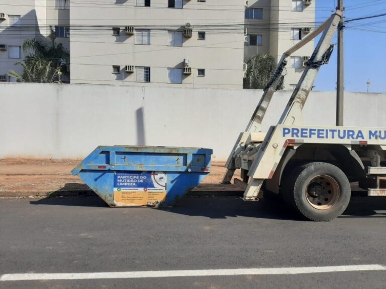 Moradores do Santo André e Jd. Morumbi já podem usar as caçambas do Mutirão de Limpeza