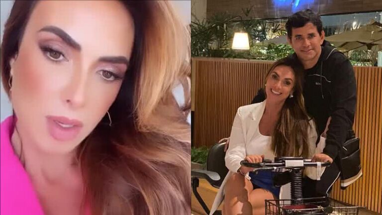 Nicole Bahls alfineta o namorado por demora para marcar casamento: "Se dependesse"