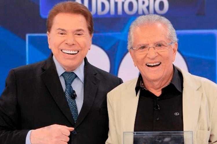 Silvio Santos e Carlos Alberto de Nóbrega