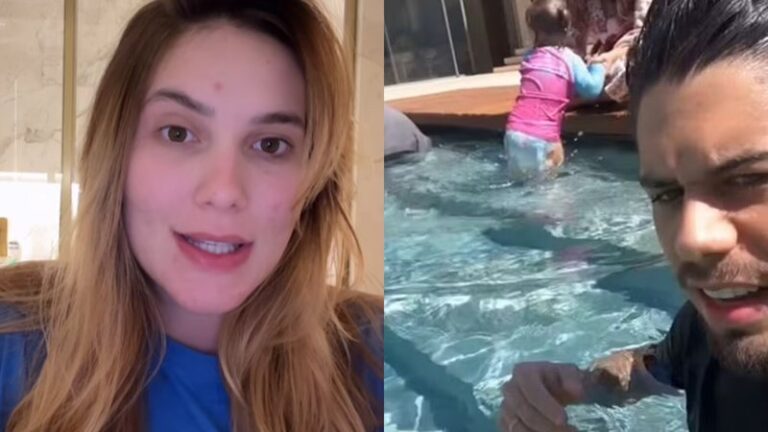 Virginia se revolta com críticas após filha quase se afogar: "A piscina tem proteção"