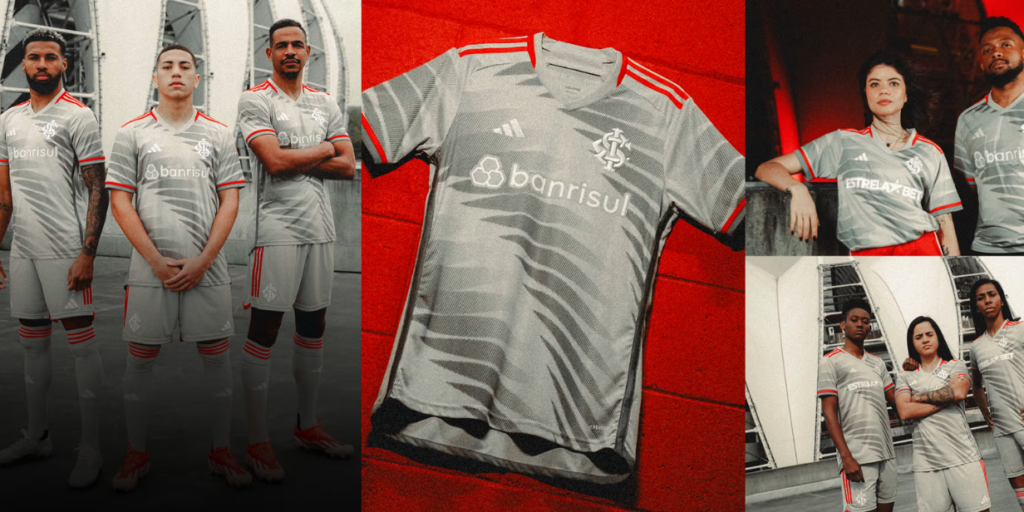 Adidas lança uniforme 3 do Internacional, inspirado na arquitetura do Beira-Rio