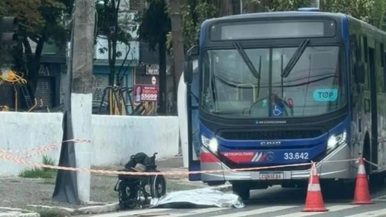 Tragédia! Cadeirante morre atropelado por ônibus em Guarulhos