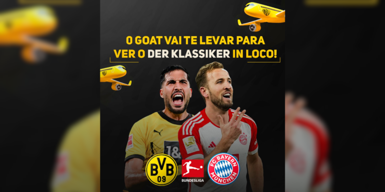 Goat levará inscrito para assistir clássico entre Borussia Dortmund e Bayern de Munique na Alemanha