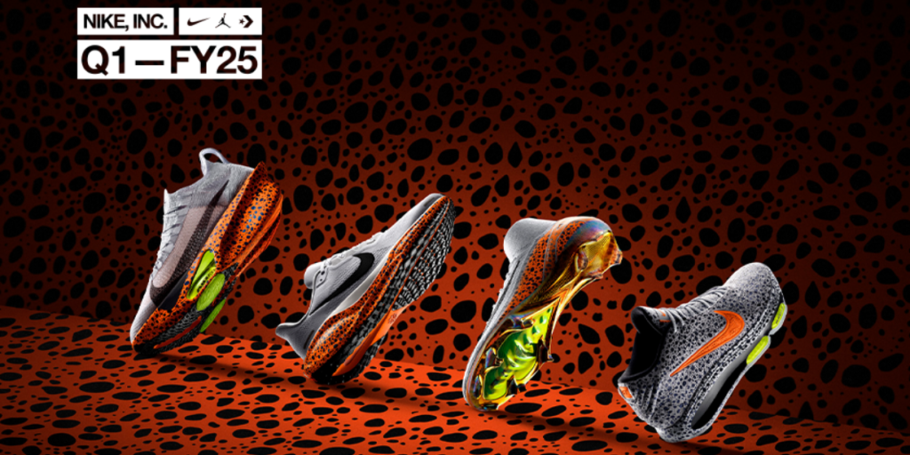 Nike apresenta queda de 10% de receita no primeiro trimestre fiscal de 2025