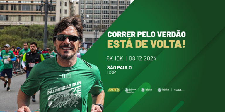 Palmeiras anuncia retorno de corrida de rua temática para comemorar 110 anos do clube