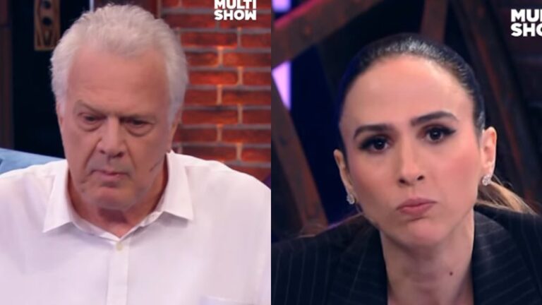 Tatá Werneck questiona Pedro Bial sobre partes íntimas e ironiza resposta: ‘Dorminhoco’