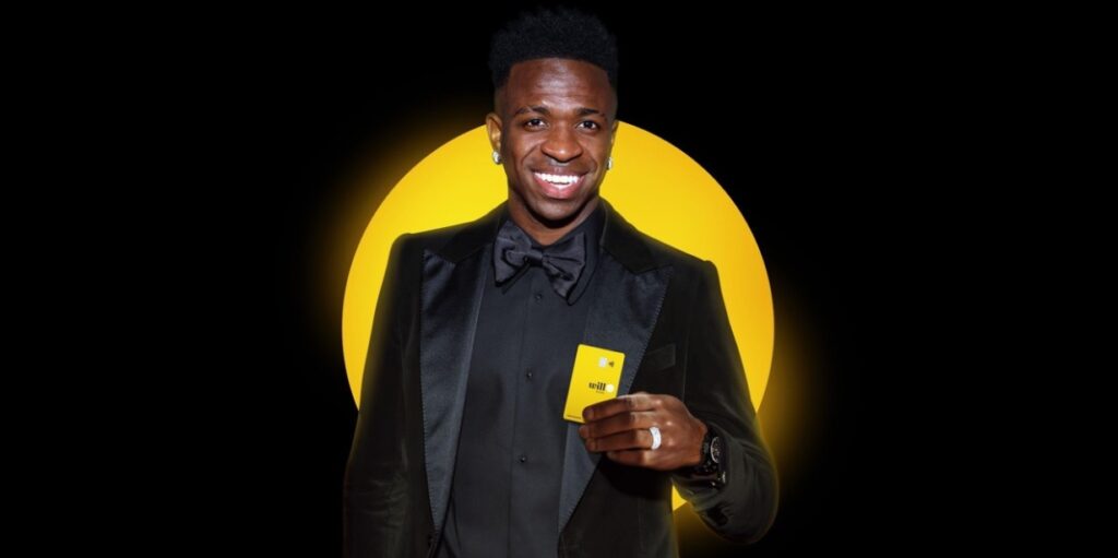 Vini Jr. é o novo embaixador do banco digital Will Bank