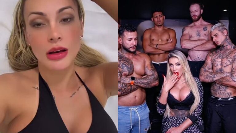 Andressa Urach é hospitalizada após gravar vídeo adulto com 8 homens: 'Muita dor'