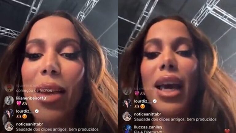 Anitta se revolta com fã ao ter trabalho atacado em live: 'Custou uma coxinha'