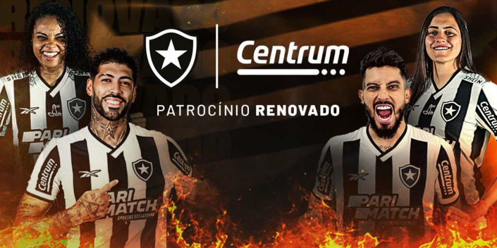 Botafogo anuncia renovação de patrocínio de Centrum até 2025