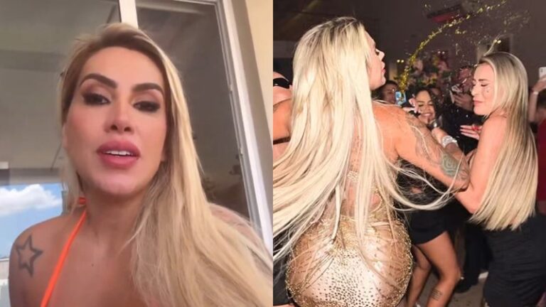 Juju Ferrari alfineta após rasgar o rosto de Andressa Urach com copo: 'Fica de alerta'