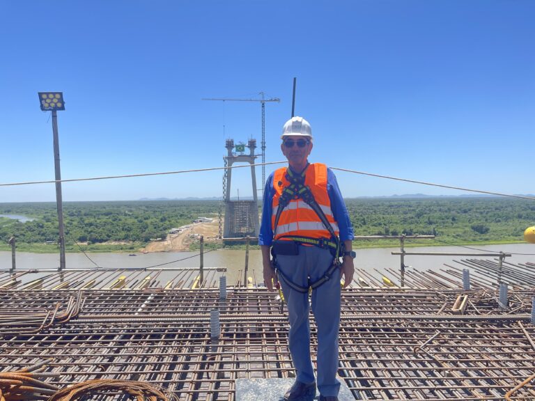 Obra da Ponte da Rota Bioceânica recebe Ministras do Chile e Paraguai