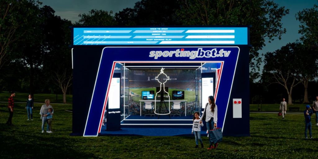 Sportingbet ativa patrocínio à Libertadores com estande em fanzone e ação digital em preto e branco