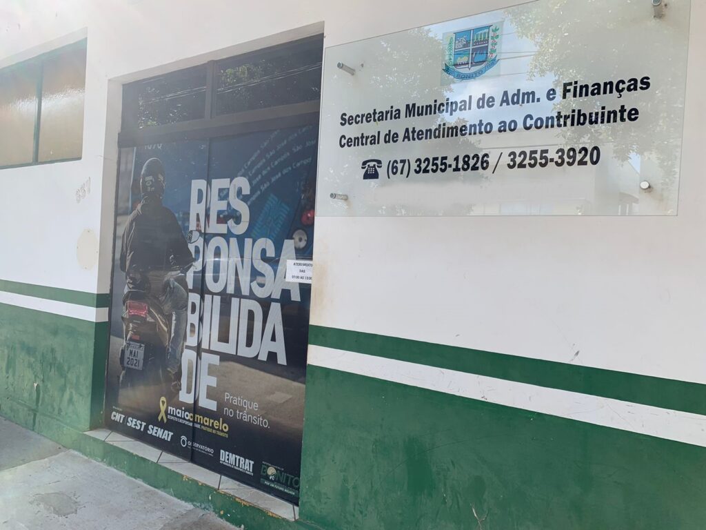 Atenção: a Prefeitura de Bonito não envia notificações de cobranças via e-mails de terceiros