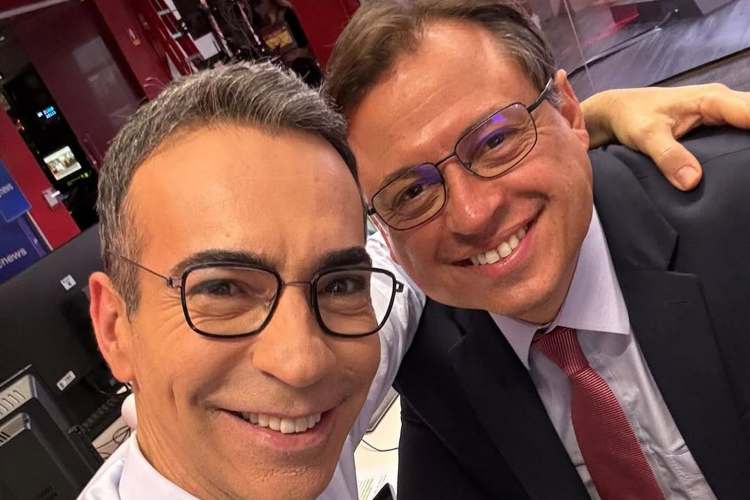 César Tralli e Gerson Camarotti na GloboNews (Reprodução: Instagram)