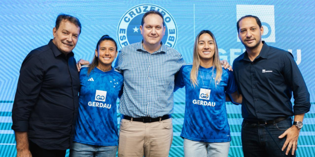 Cruzeiro renova patrocínio máster com Gerdau no futebol feminino até 2026